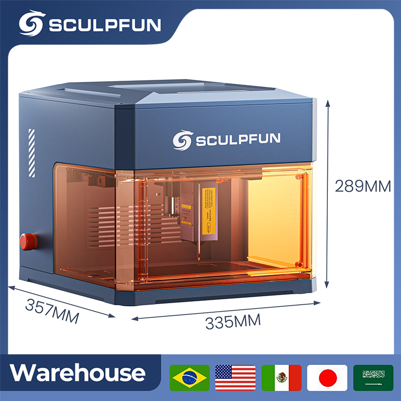 Industrial Laser Engraver - SCULPFUN 12W Diode Laser 1.2W Infrared